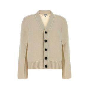 Bottega Veneta Women Ivory Wool Blend Cardigan